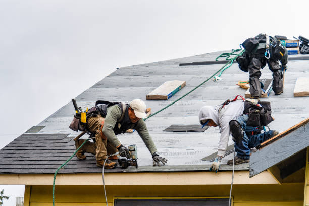 Professional Roofing technician working in Nome, TX